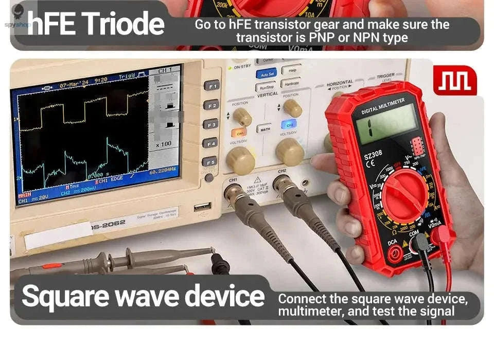 ANENG SZ308 Digital Multimeter for Everyday Electrical Testing-SZ309 Red