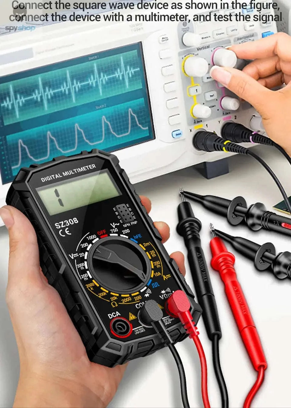 ANENG SZ308 Digital Multimeter-SZ309 Red