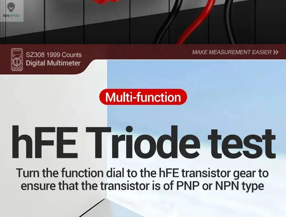 ANENG SZ308 Digital Multimeter-SZ309 Red