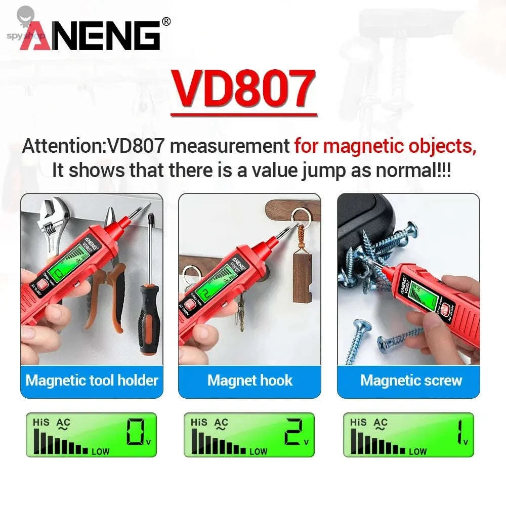 ANENG VD807 Smart Voltage Tester Pen-VD807 red
