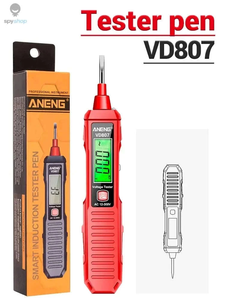 ANENG VD807 Smart Voltage Tester Pen-VD807 red