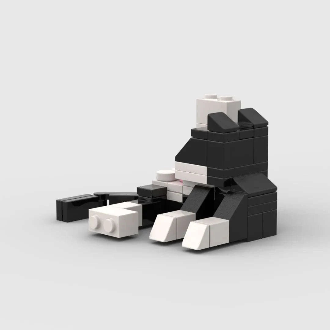 Animal Series 62‑Piece Cat Building Blocks DIY Set-cat