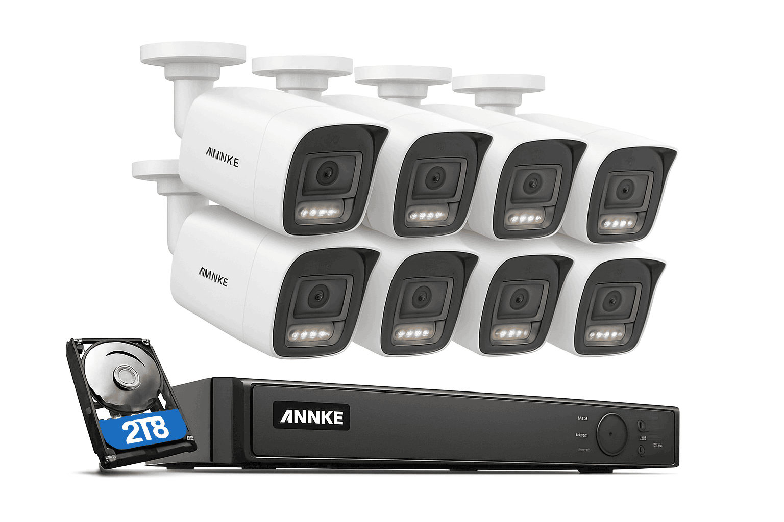 ANNKE 12MP 8-Channel PoE Security Camera System with Night Vision-spain / None