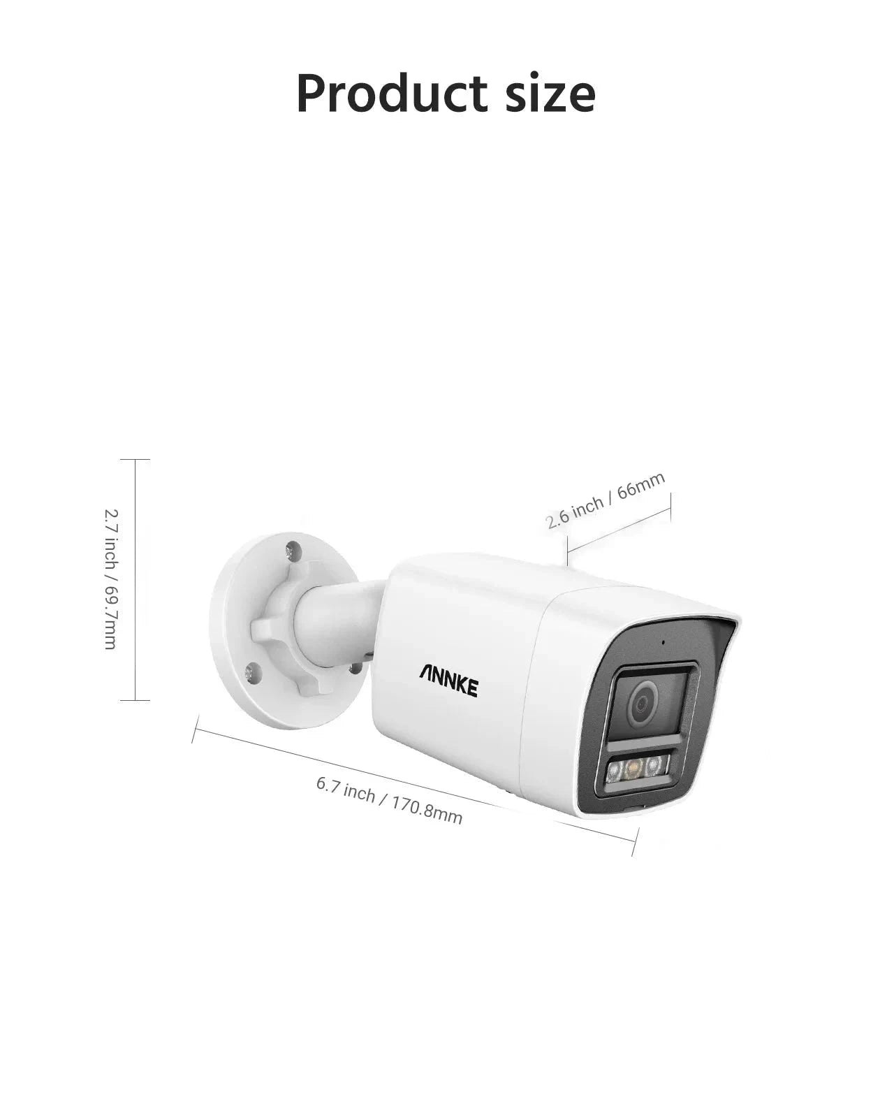 ANNKE 12MP Outdoor PoE Security Camera with Smart Dual Light-2pcs Dome / Australia