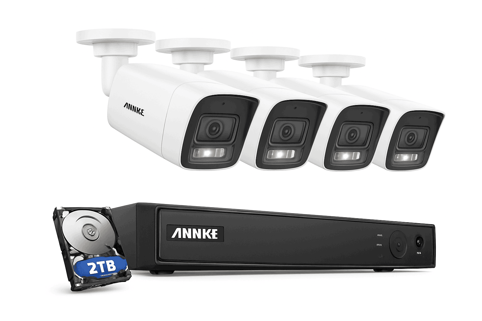 ANNKE 12MP PoE Security Camera System with 8CH NVR-8CH With 4pcs cam / CZECH REPUBLIC / None