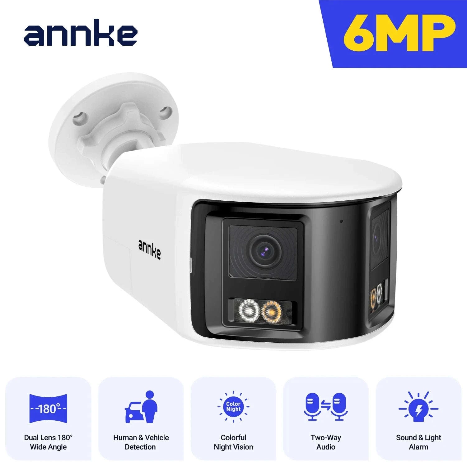 ANNKE 180° 8MP Dual Lens PoE Outdoor Security Camera-I51DW / United States