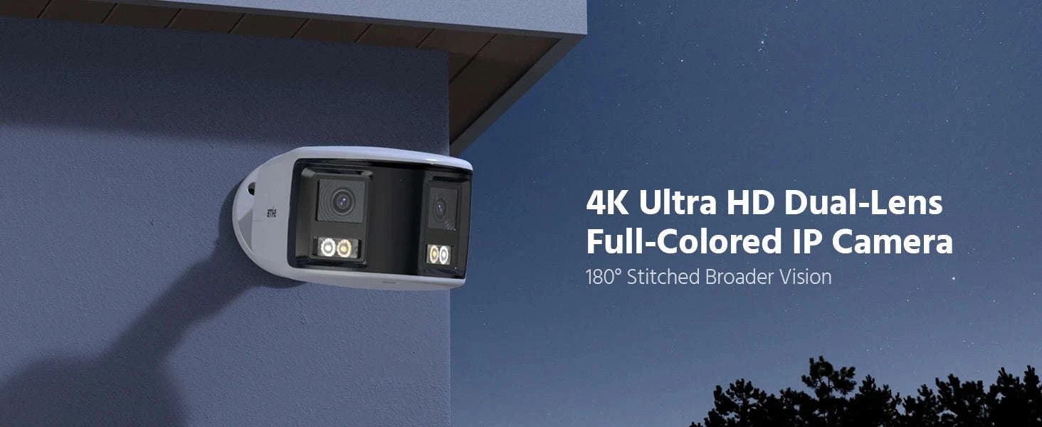 ANNKE 180° 8MP Dual Lens PoE Outdoor Security Camera-I51DW / United States