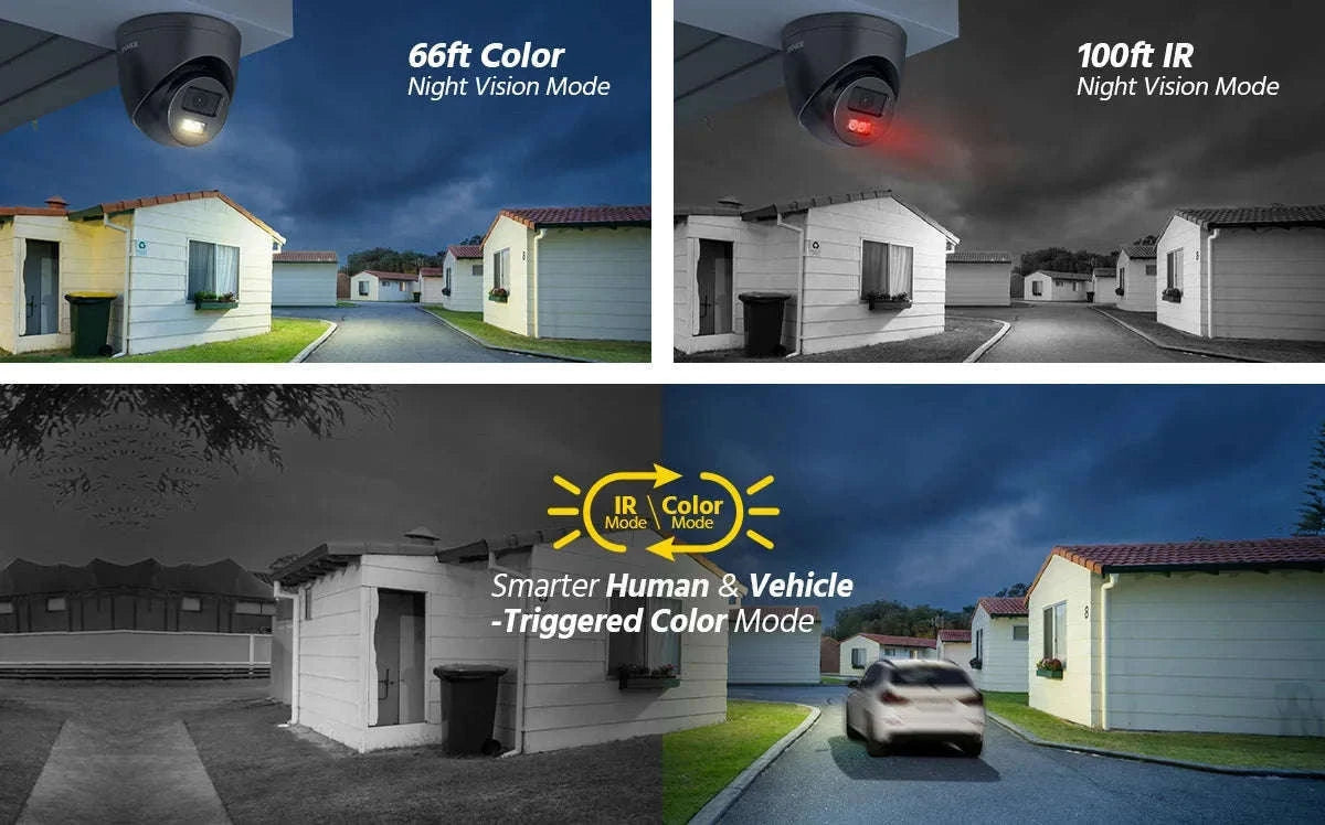 ANNKE 3K 5MP PoE Security Camera System with 8CH NVR-4pcs camera / spain / 1T