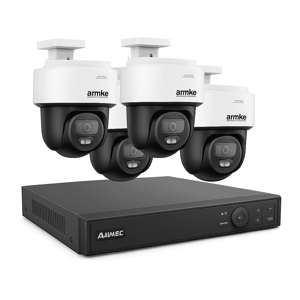 ANNKE 3K Smart Dual Light Dome Camera 12MP 8-Channel NVR Set-United States / 1T