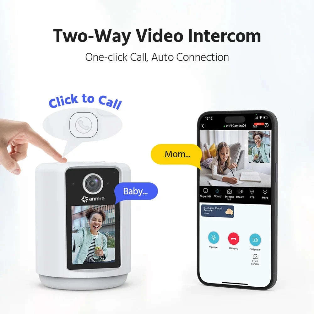 ANNKE 3MP WiFi Battery Outdoor Security Camera with Two-Way Audio-spain