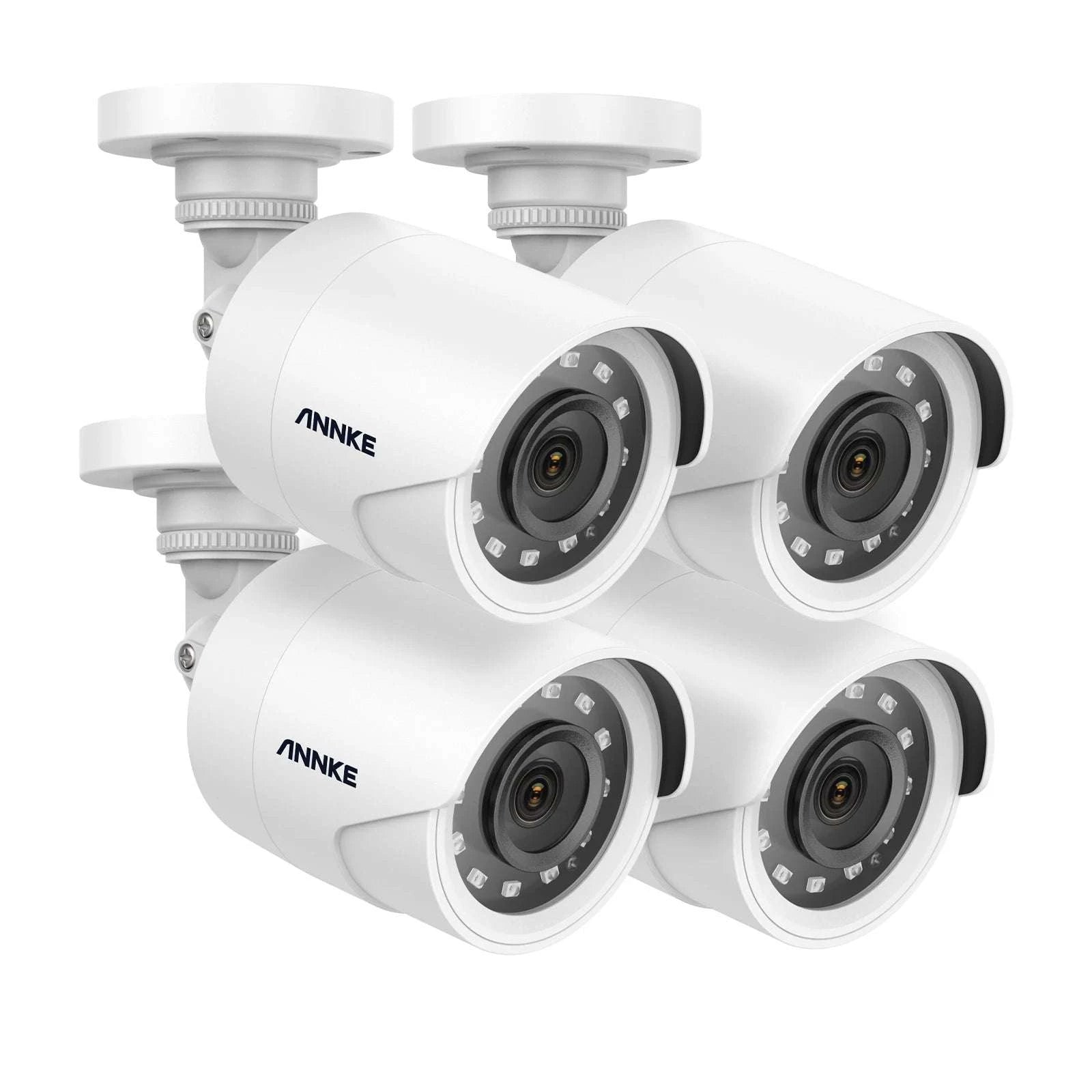 ANNKE 4 Camera 1080P CCTV Kit with Night Vision 30m IP66-4Pcs White / spain