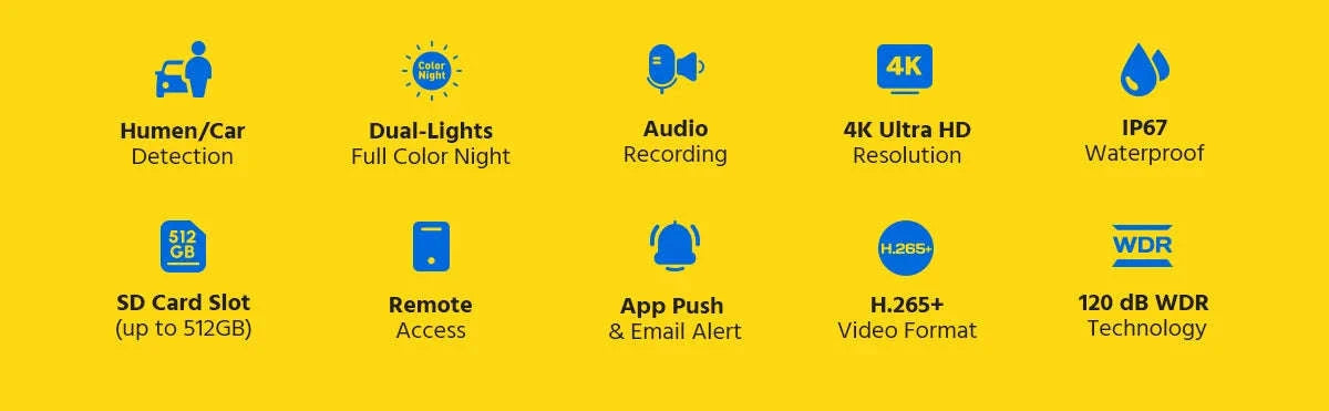 ANNKE 4K 8CH PoE Security Camera System with Audio Recording-United Kingdom / 1T
