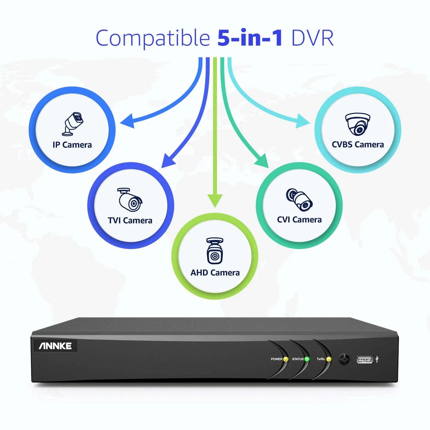 ANNKE 4K 8MP 8CH 5-in-1 Hybrid Security DVR Recorder-1T / CZECH REPUBLIC