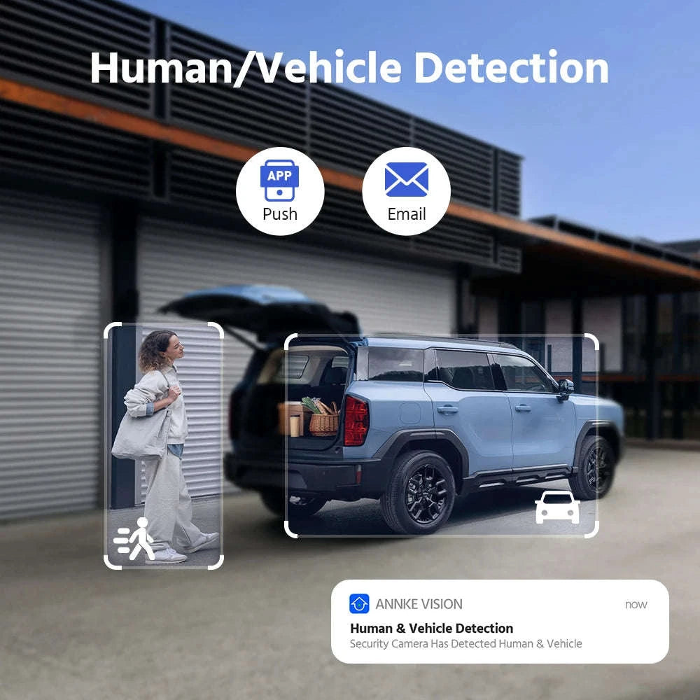 ANNKE 4K 8MP PoE Dual Lens 180° Outdoor Surveillance Camera-United Kingdom