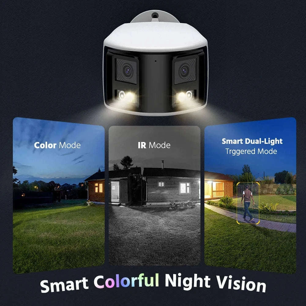 ANNKE 4K 8MP PoE Dual Lens 180° Outdoor Surveillance Camera-United Kingdom