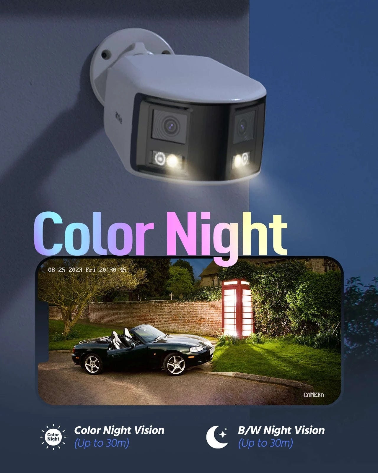 ANNKE 4K 8MP PoE Dual Lens Outdoor Security Camera-2PCS 91EV / United States