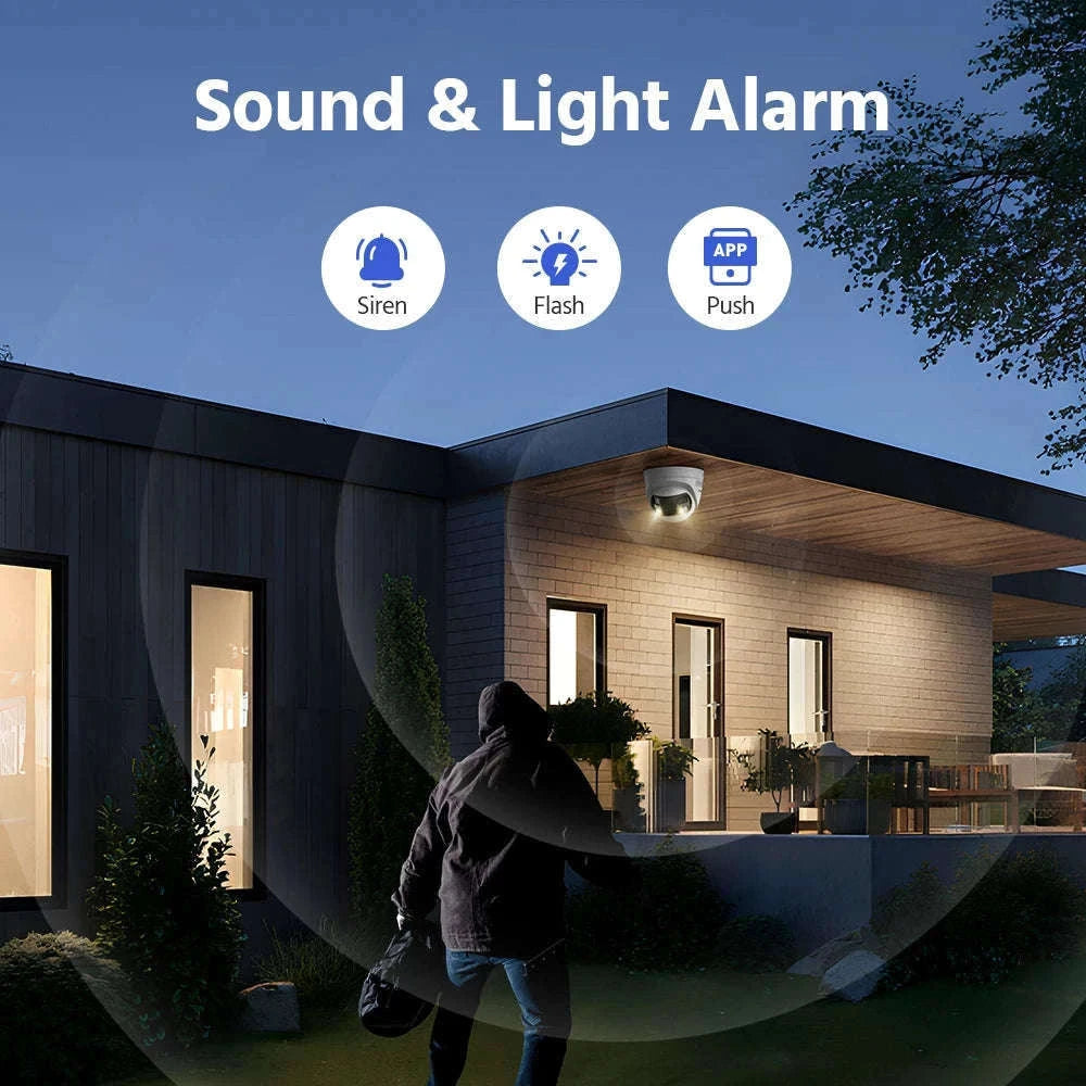 ANNKE 4K Outdoor Dual-Lens Security Camera System, 180° View-8pcs With NVR / CZECH REPUBLIC / 1T