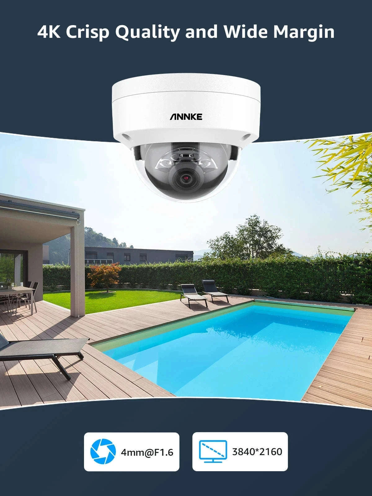 ANNKE 4K PoE NVR Security Camera System with Audio-8pcs cameras / CZECH REPUBLIC / 2T