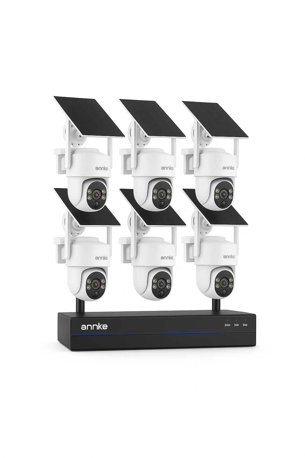 4MP Wireless PT Solar Security Camera System with NVR