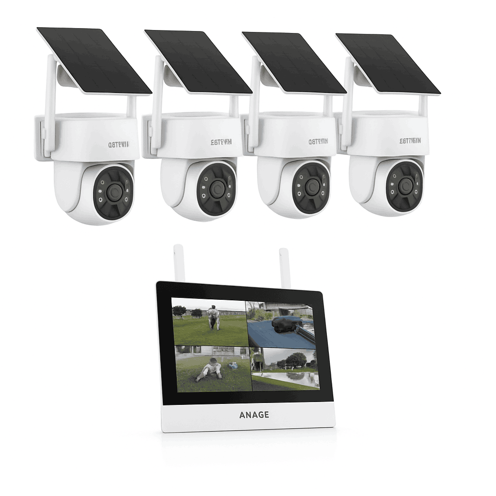 ANNKE 4MP Wireless Security Camera Kit with 7" Monitor-CZECH REPUBLIC
