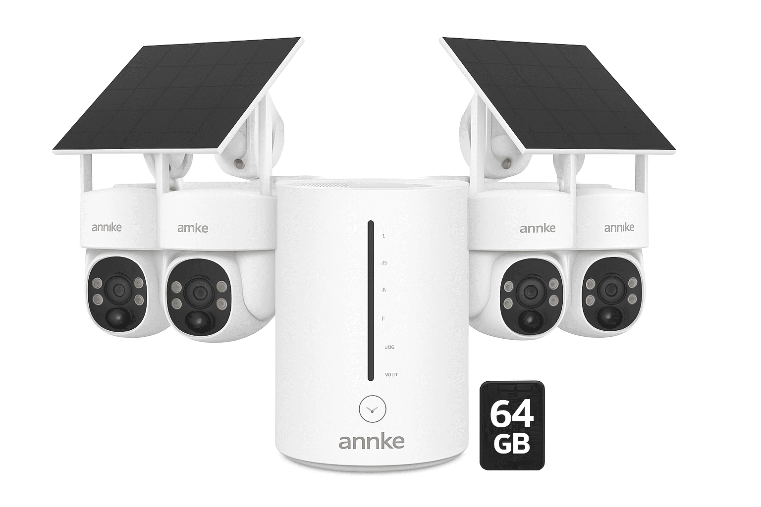 ANNKE 4MP Wireless Security Camera System with Solar Power-No SD Card / United States