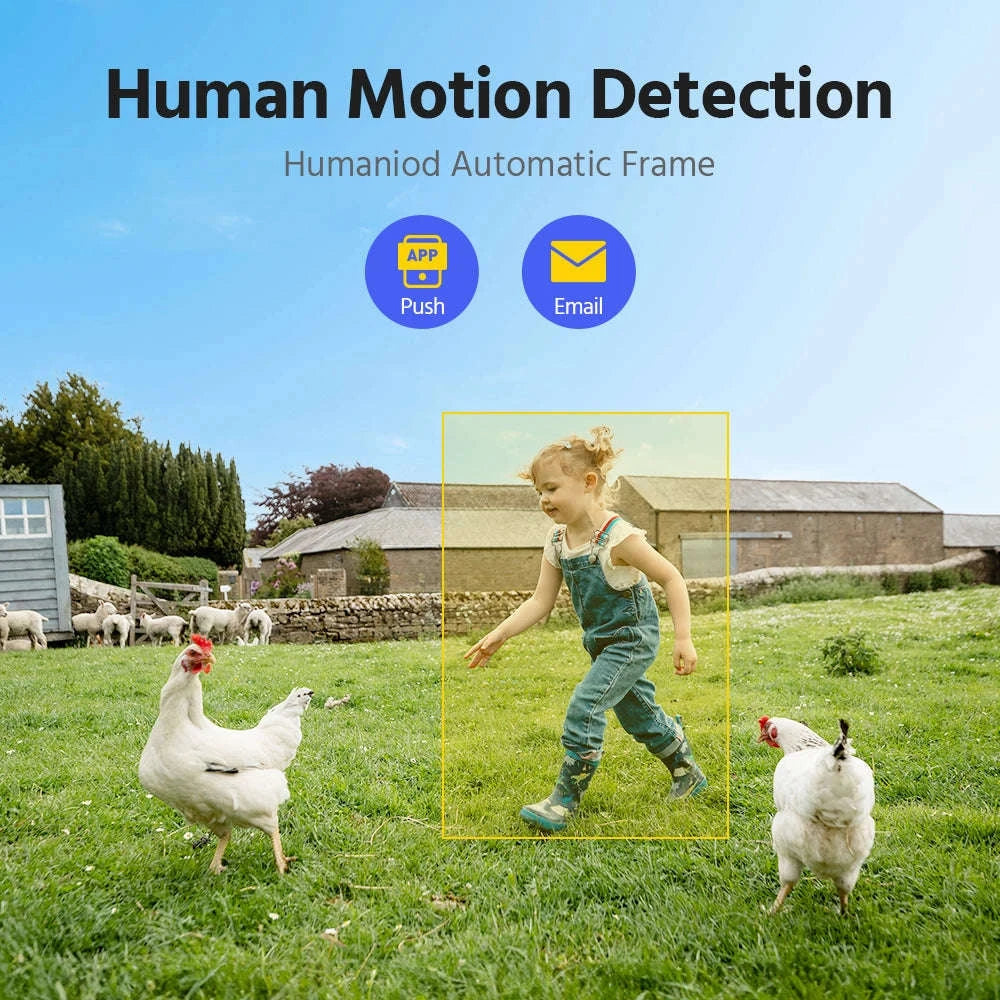ANNKE 4MP Wireless Solar WiFi Security Camera System, 4 Pack-No Card / CZECH REPUBLIC