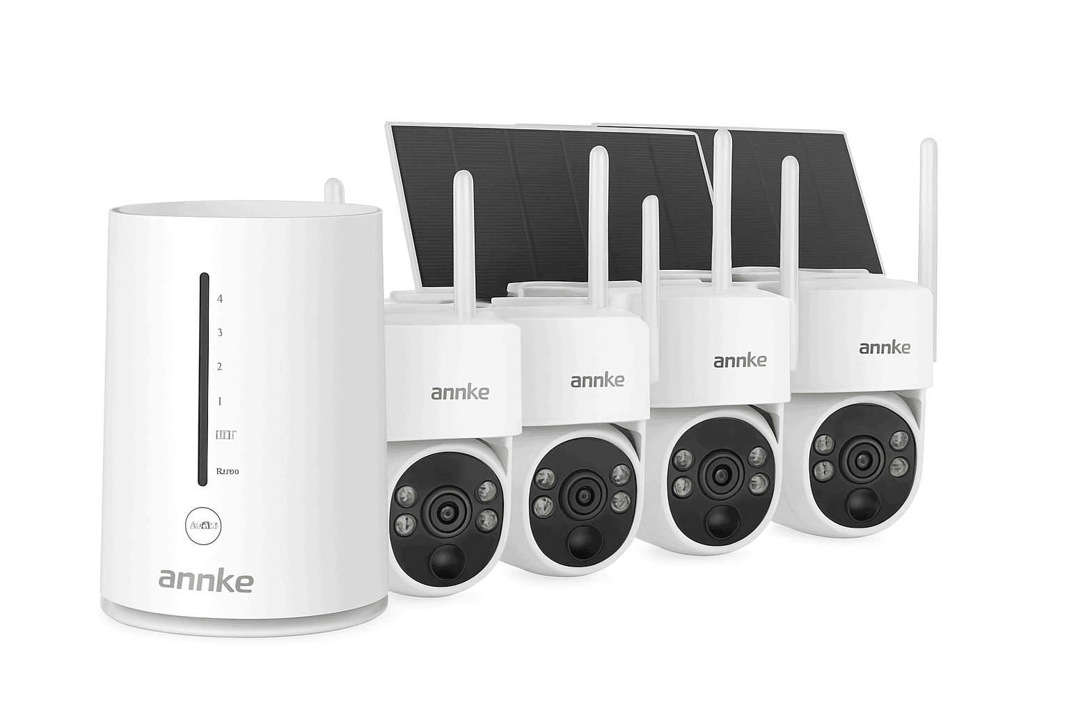 ANNKE 4MP Wireless Solar WiFi Security Camera System, 4 Pack-No Card / CZECH REPUBLIC