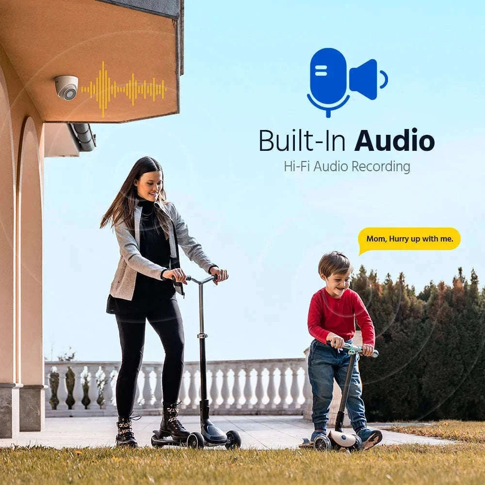ANNKE 5MP PoE Security Camera with Audio, Human Detection-5MP Camera 2.8 Lens / United States