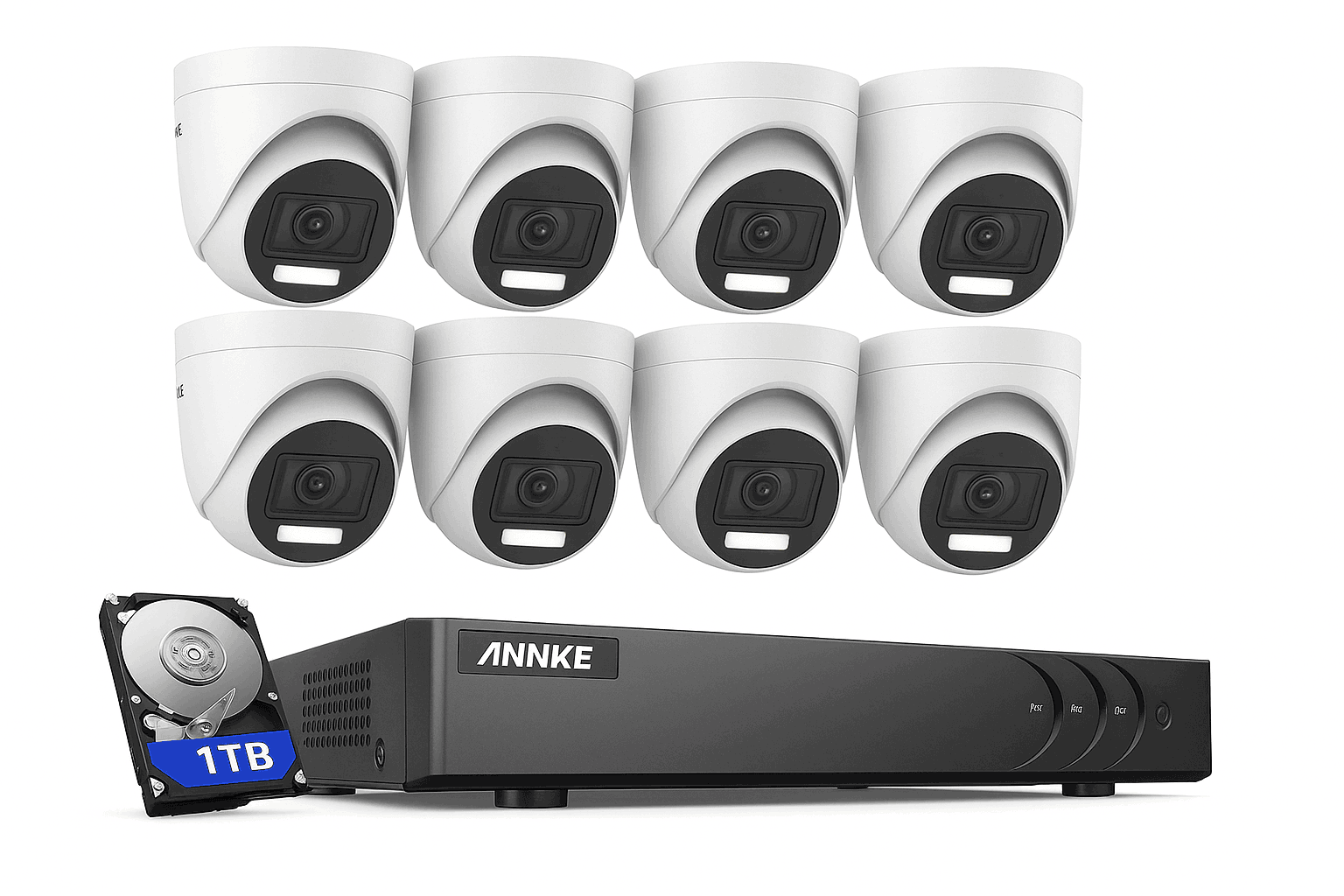 ANNKE 8CH 5MP Home Security Camera System with 8 Dome Cameras-1T / CZECH REPUBLIC