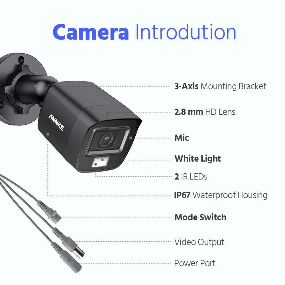 ANNKE 8CH 5MP Lite Security Camera System with 4 Cameras-2T / United Kingdom