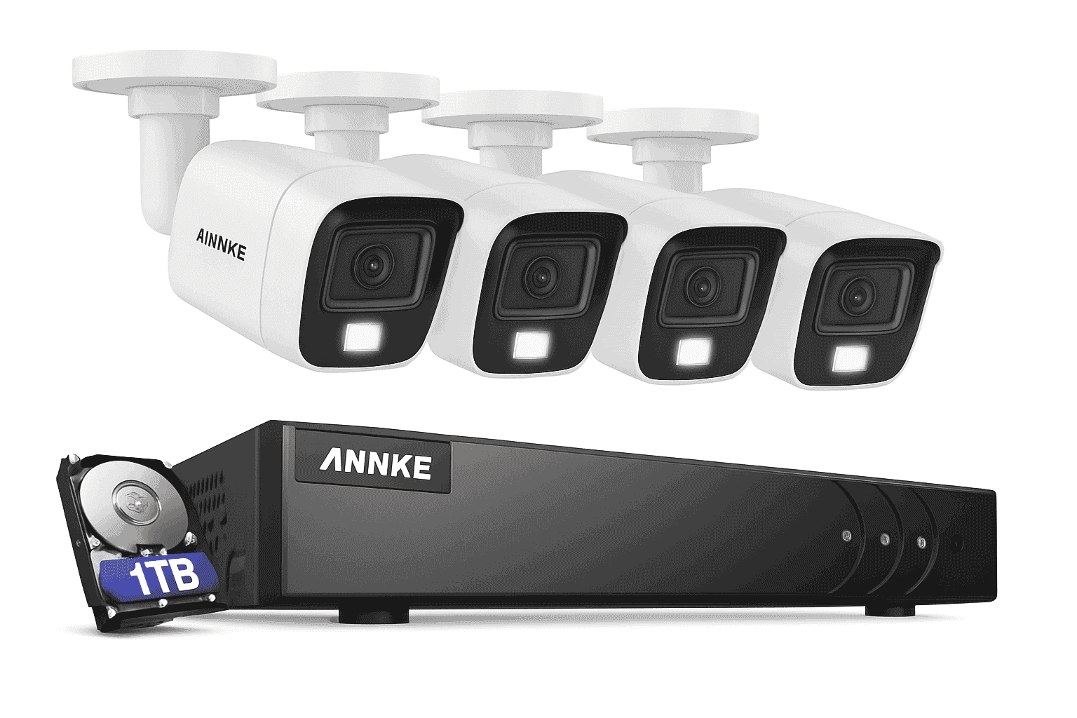 ANNKE 8CH 5MP Security Camera System with Audio and Night Vision-1T / United Kingdom