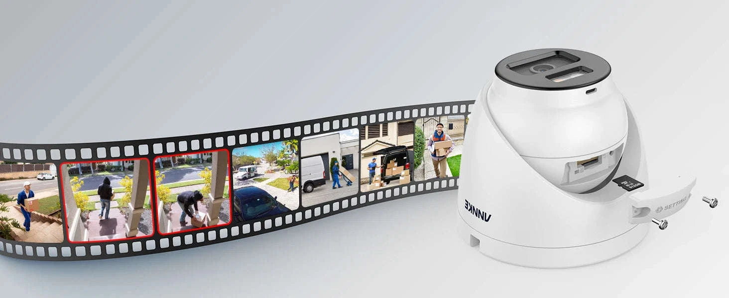 ANNKE 8MP 4K PoE Surveillance Camera with Human Detection-Turret / spain