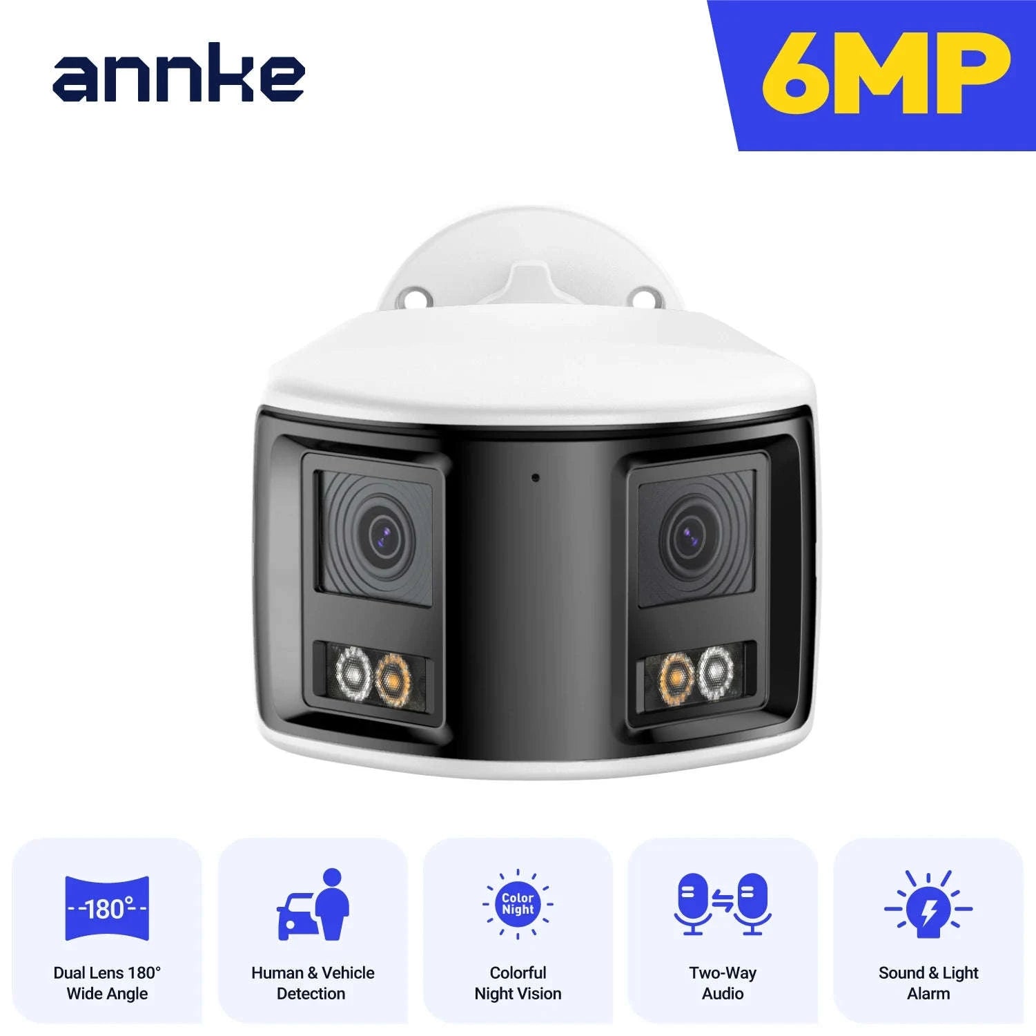 ANNKE 8MP Dual Lens 180° Outdoor PoE Security Camera-I91DW / CZECH REPUBLIC