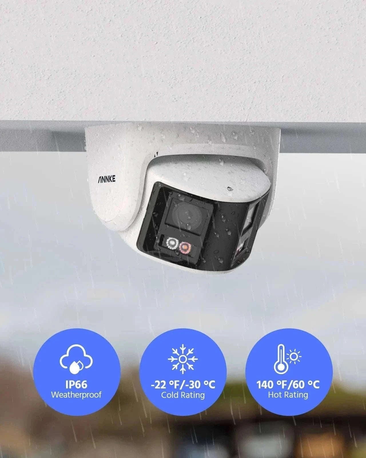 ANNKE 8MP Dual Lens 180° Panoramic PoE Security Camera-I91DX / spain