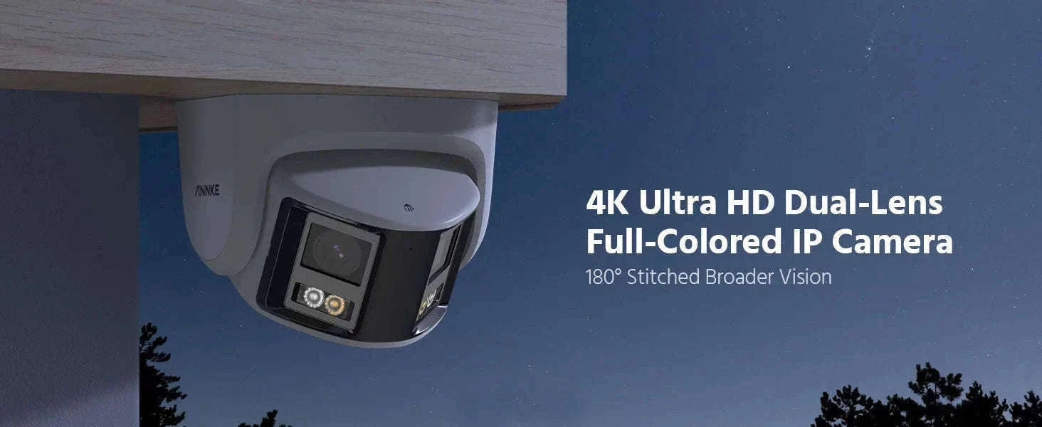ANNKE 8MP Dual Lens 180° Panoramic PoE Security Camera-I91DX / spain