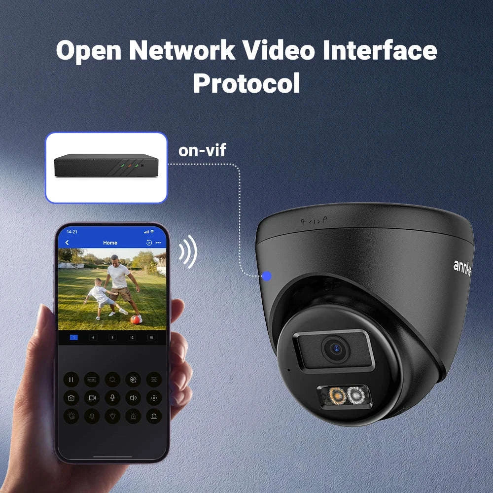ANNKE AC500 3K Outdoor PoE Security Camera with Human Detection-Type 2 / United States