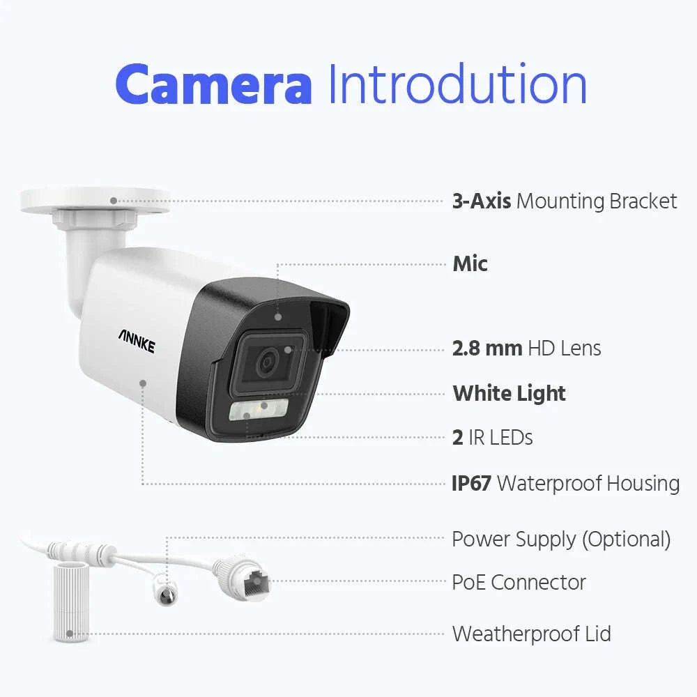 ANNKE AC500 3K Outdoor PoE Security Camera with Smart Detection-Type 5 / CZECH REPUBLIC