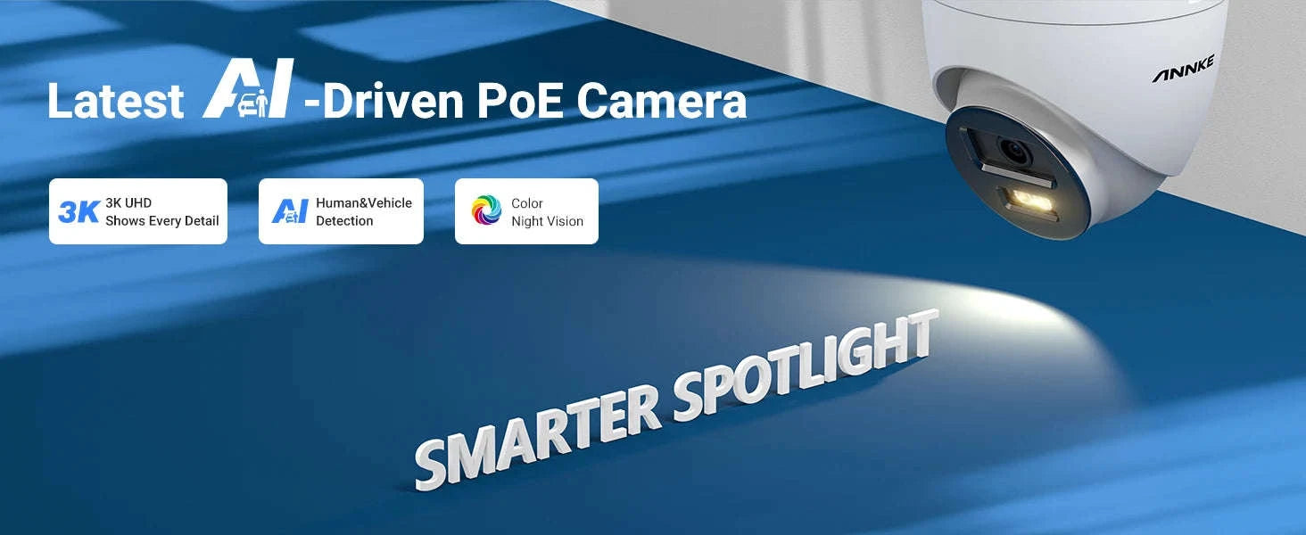 ANNKE AC500 3K Outdoor PoE Security Camera with Smart Detection-Type 5 / CZECH REPUBLIC