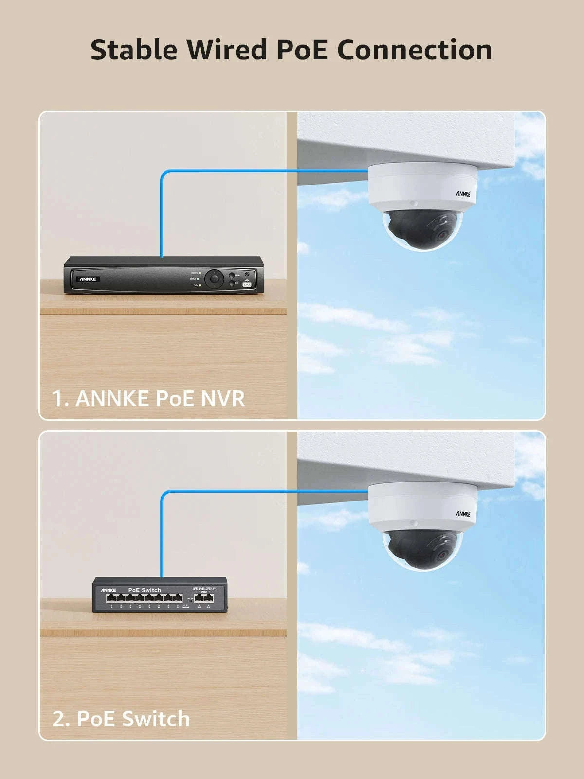 ANNKE C800 4K PoE Outdoor Security Camera with Mic-United States