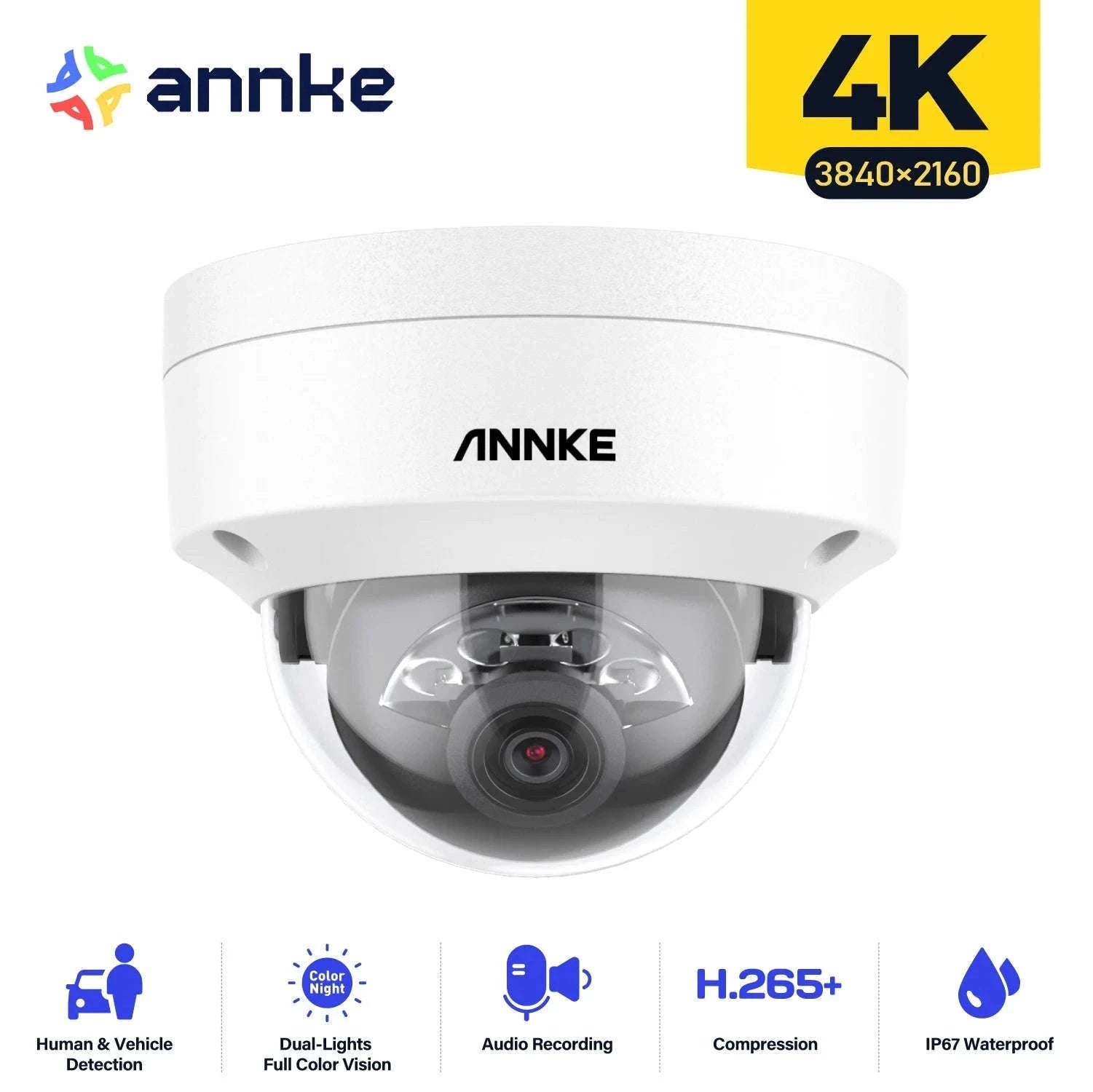 ANNKE C800 4K PoE Outdoor Security Camera with Mic-United States