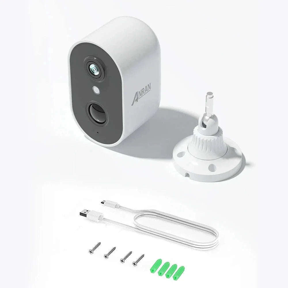 ANRAN 3MP Battery WiFi Security Camera with Cloud Storage-2PCS Battery Cam / spain