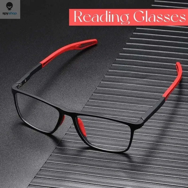 Anti-Blue Light Reading Glasses – Ultralight TR90, Sporty Comfort, Up to +4.0-Orange / +150