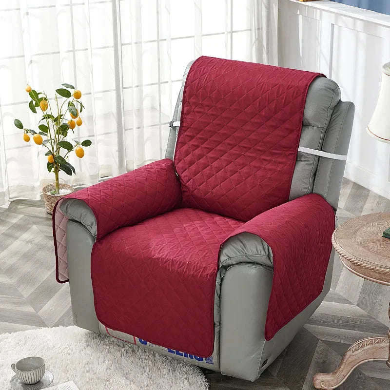 Anti‑Slip Recliner Chair Cover – Quilted Seat Slipcover-A8 Sofa Mat / 1 Seat