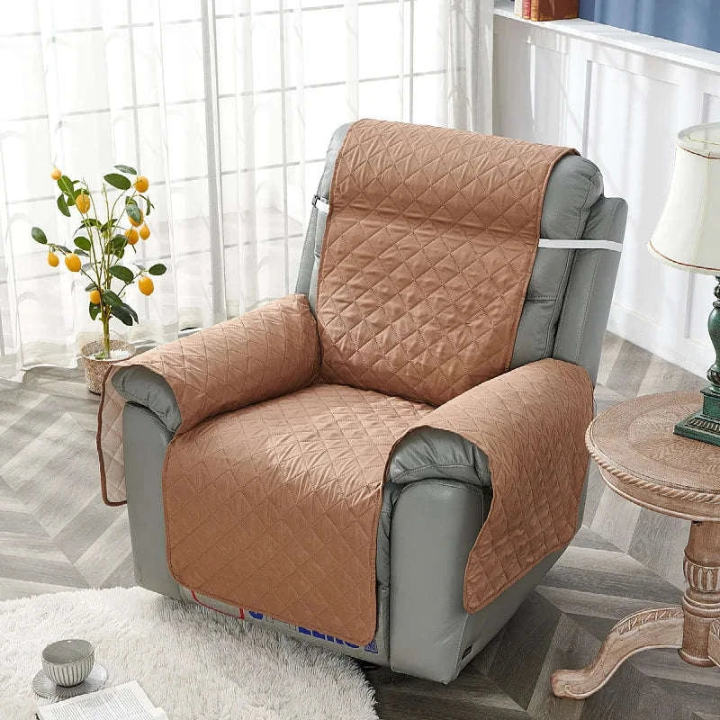 Anti‑Slip Recliner Chair Cover – Quilted Seat Slipcover-A8 Sofa Mat / 1 Seat