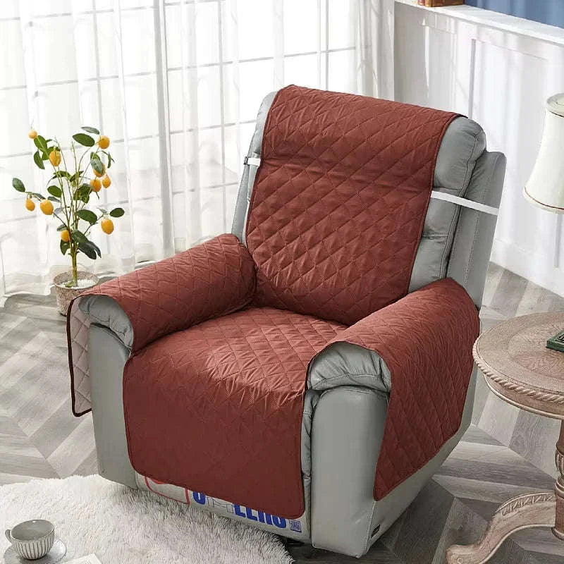 Anti‑Slip Recliner Chair Cover – Quilted Seat Slipcover-A8 Sofa Mat / 1 Seat
