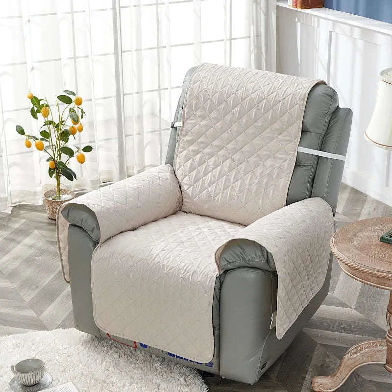Anti‑Slip Recliner Chair Cover – Quilted Seat Slipcover-A8 Sofa Mat / 1 Seat