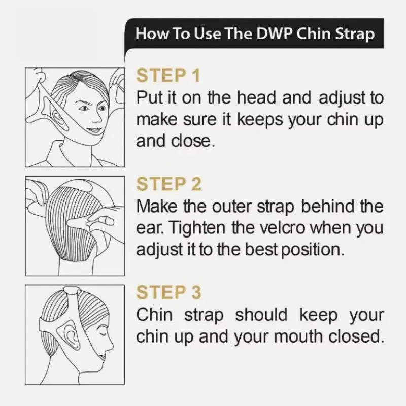 Anti-Snoring Chin Strap Breathable Jaw Support Sleep Aid-United States