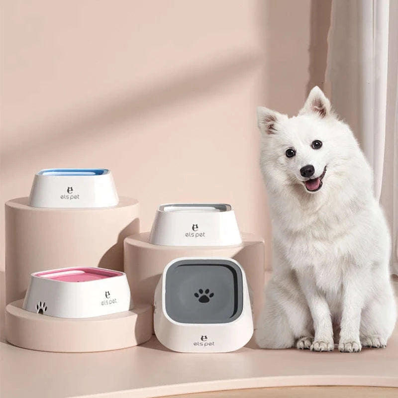 Anti Spill Dog Water Bowl-Grey