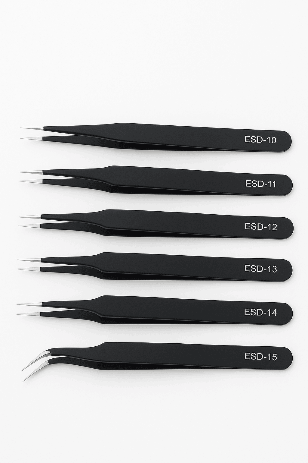 Anti-Static ESD Tweezers Set, 6-Piece Precision Tool Kit-6PCS