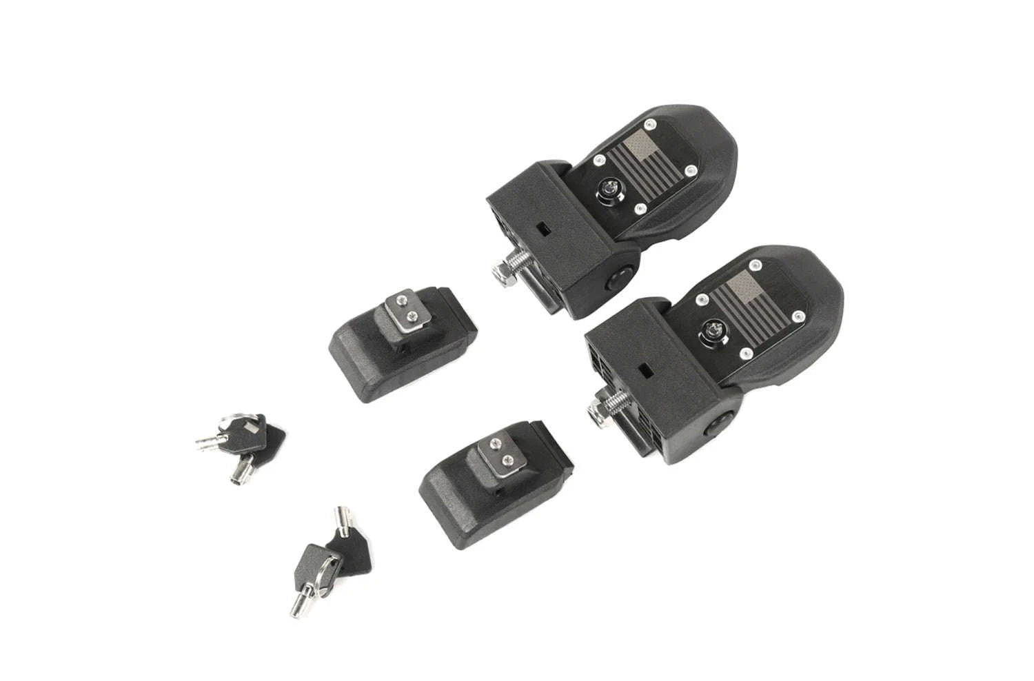 Anti-Theft Hood Latches for JL JLU 4XE JT 2018-2025-Black